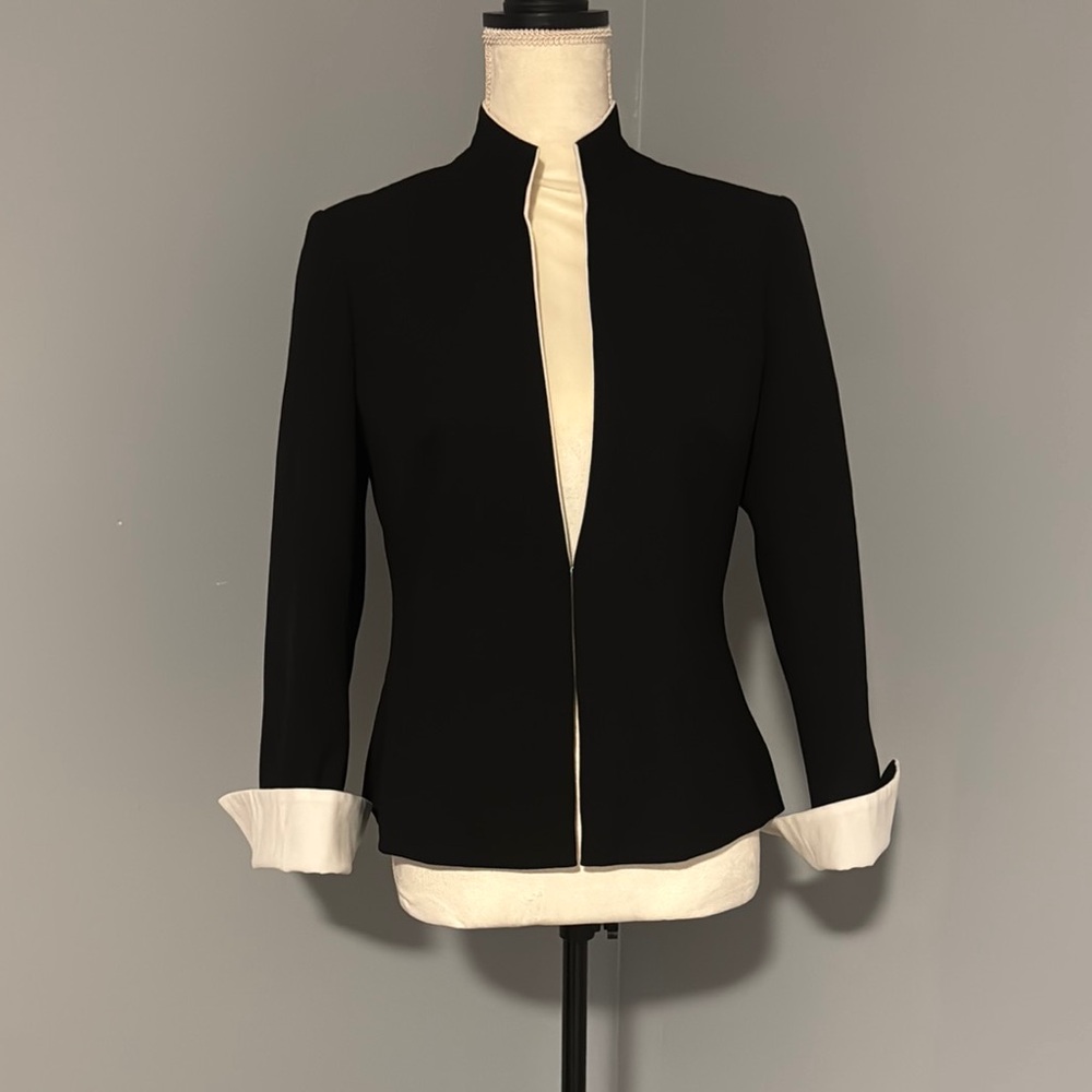 Elegant Black and White Women's Jacket